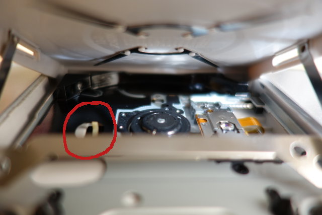 PSP UMD switch lever.