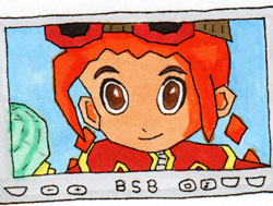 Fan art by Lisa Lees of Parin from Gurumin.