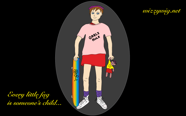 Tam, from the Queer Circle novels, at age 8